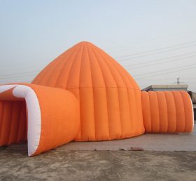 Tent1-39 Tienda inflable naranja