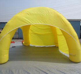 Tent1-308 Tienda inflable de cúpula publicitaria amarilla