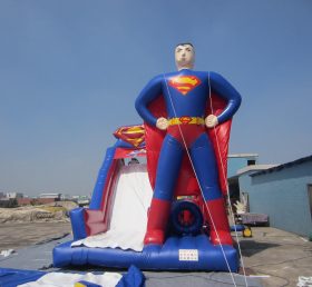 T8-235 Deslizamiento inflable superhéroe Superman