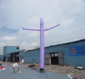 D2-28 Anuncios inflables del tubo púrpura del bailarín del aire