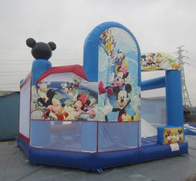 T2-528 Disneyland Mickey & Minnie Castillo de tobogán inflable