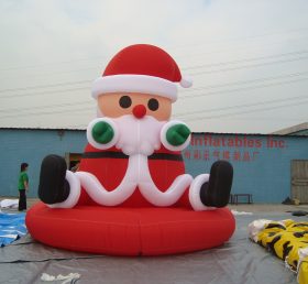 C1-129 Decoraciones inflables Santa al aire libre de Navidad