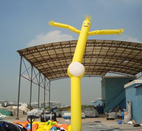 D2-51 Anuncios inflables del tubo amarillo del bailarín del aire