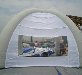 Tent1-324 Tienda inflable de domo de publicidad blanca