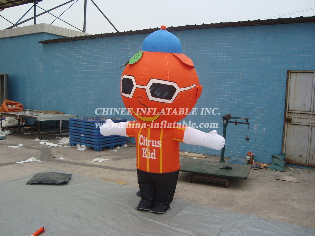 M1-269 Orange Man Inflatable Moving Cartoon