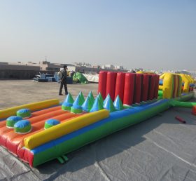 T7-239 Pista de barrera inflable gigante