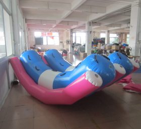 T10-233 Juego de deportes acuáticos inflables de doble balancín, adecuado para actividades de fiestas infantiles