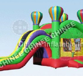 T5-169 Color globo inflable tobogán combinado casa de rebote