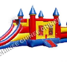T5-224 Casa inflable de rebote del castillo con tobogán