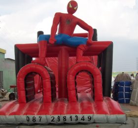T7-172 Curso de barrera inflable de superhéroe Spider-Man