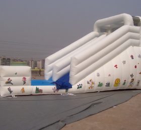 T8-172 Deslizador inflable gigante blanco