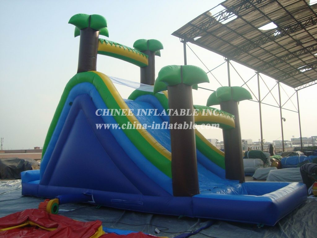 T8-247 Jungle Themed Inflatable Slides