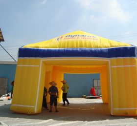 Tent1-392 Tienda inflable al aire libre amarilla