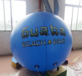 B2-13 Globo azul inflable gigante para publicidad exterior