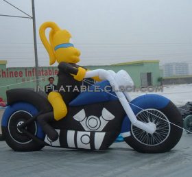 S4-283 Anuncios de motocicletas inflables