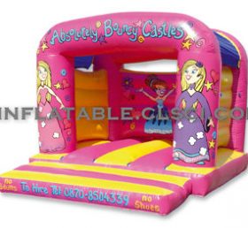 T2-1211 Hermosa chica inflable trampolín