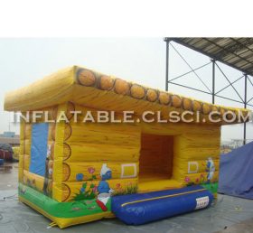 T2-2724 Trampolín inflable Pitufo