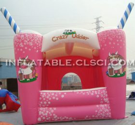 T2-2847 Trampolín inflable rosa