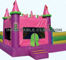 T2-743 Trampolín inflable Pink Castle