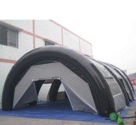 Tent1-315 Tienda inflable en blanco y negro