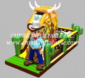 T2-3311 Trampolín inflable vaquero occidental