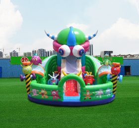 T6-442 Monster Giant inflable parque de atracciones inflable trampolín grande parque infantil