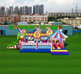 T6-455 Happy payaso gigante inflable parque infantil juego de tierra