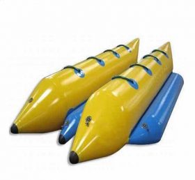 IB1-001 Nave flotante de plátano inflable de doble tubo fresco