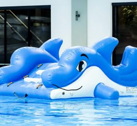 WG1-007 Juego de piscina de parque acuático inflable Dolphin