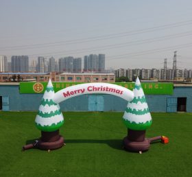 Arch2-034 Árbol de Navidad con arco inflable decoraciones inflables navideñas