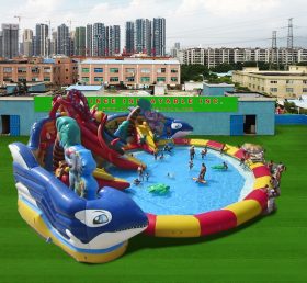 Pool2-727 Ocean World Theme Pool Inflable Park