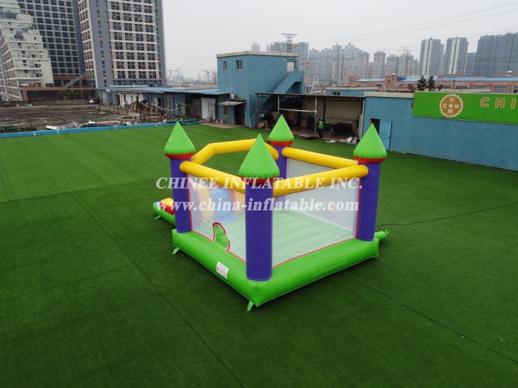 T2-1361 Classic Style Bouncy Castle With Slide For Kids Party Events