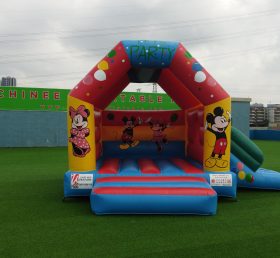 T2-3489 Mickey y Minnie trampolín inflable