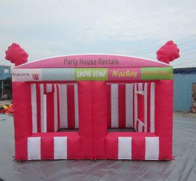 Tent1-533 Tienda de alquiler de la casa de fiesta con tienda inflable roja