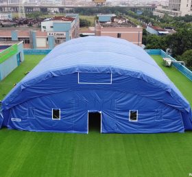 Tent1-700 Tienda inflable Gigante campaña de publicidad de fiesta de campamento al aire libre carpa azul