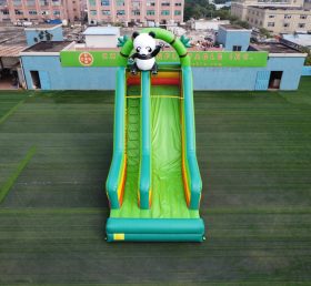 T8-3812 Actividades de la fiesta de deslizamiento del panda gigante Escalera inflable de color