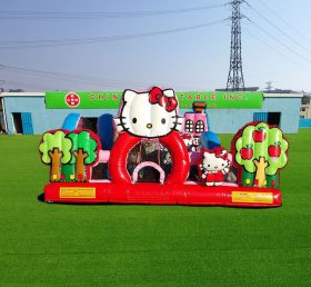 T2-4090 Parque de juegos inflable de la ciudad infantil de Hello Kitty
