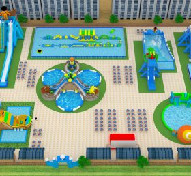 IS11-4020 Zona inflable parque de diversiones parque de atracciones al aire libre