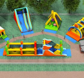 IS11-4022 Zona inflable parque de diversiones parque de atracciones al aire libre