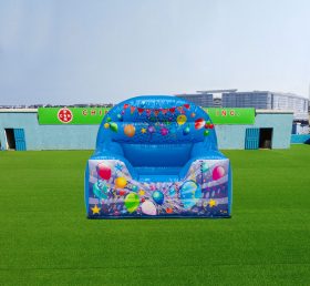 T2-4146 Juego de bolas inflable Blue Party High Back