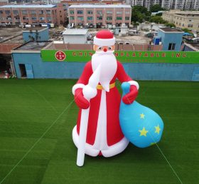 C1-223 8 metros de altura inflable Santa Claus con un regalo