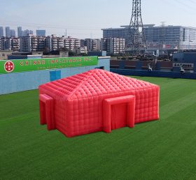 Tent1-4474 Tienda de actividad de cubo inflable rojo