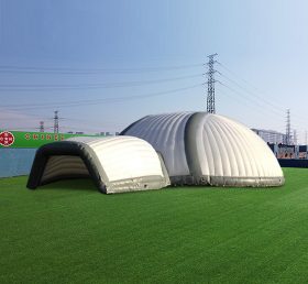 Tent1-4610 Tienda de cúpula de exposición grande con túnel