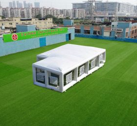 Tent1-4676 Sala de exposiciones inflable blanca de construcción especial