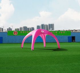 Tent1-4694 Tienda de araña de campaña publicitaria rosa personalizada