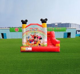 T2-4541 Castillo inflable Mickey Mouse Club con tobogán