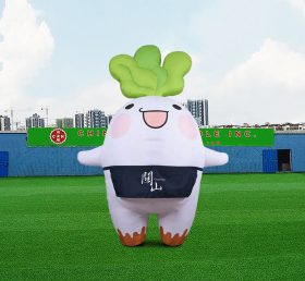 S4-589 Modelo de mascota inflable gigante al aire libre de vegetales verdes de dibujos animados