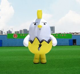 S4-601 Gallo de decoración de publicidad personalizada pájaro amarillo inflable, traje de gallina