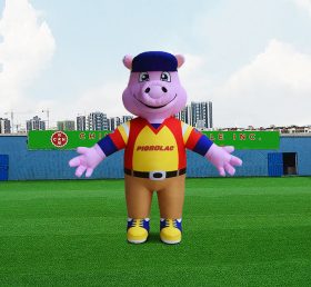 S4-607 Animal inflable lindo personaje de dibujos animados de cerdo decoración al aire libre
