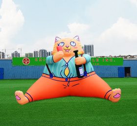 S4-655 gato de dibujos animados gigante inflable